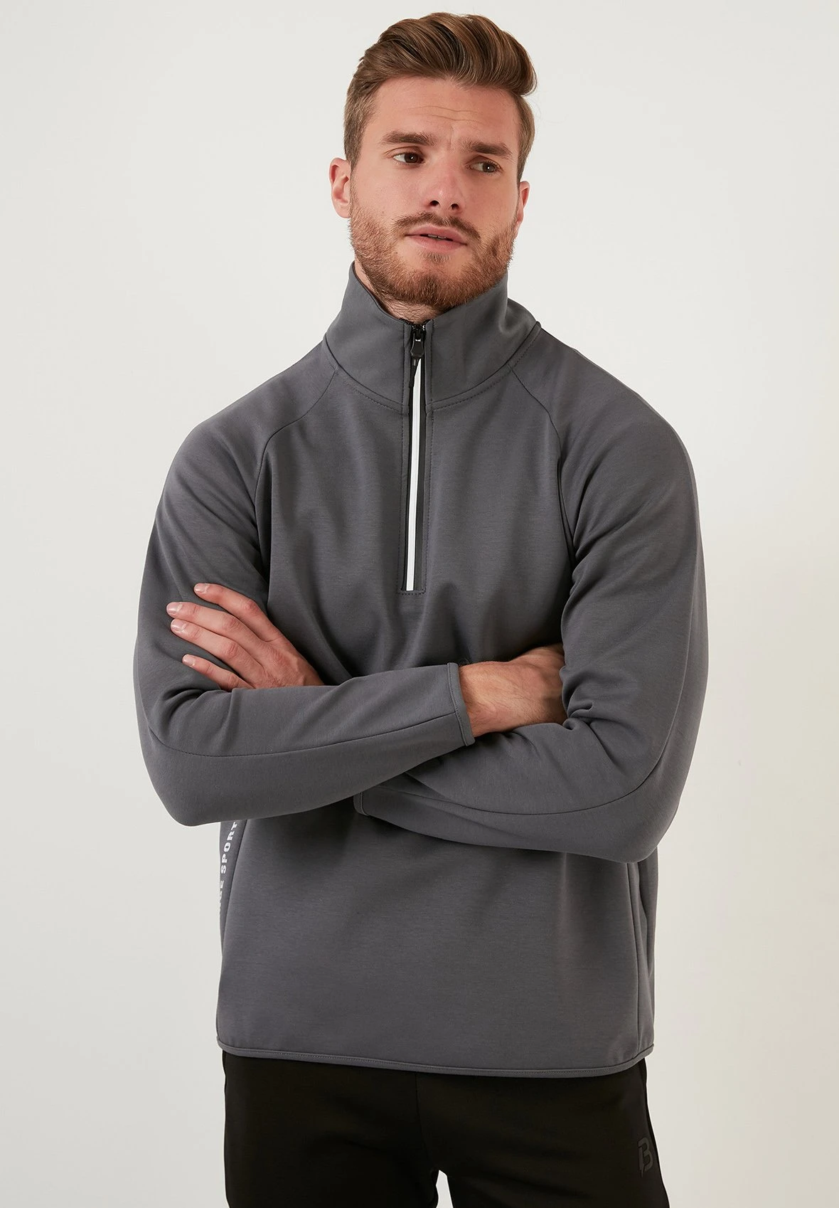 Regular Fit - Sweater - Light Grey 1 Regular Fit - Sweater - Light Grey