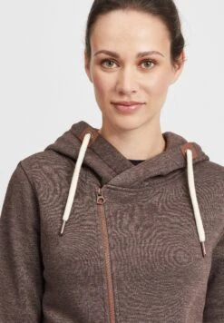 OXMO Oxvicky - Sweater Met Rits - Coffe B Me 9 OXMO Oxvicky - Sweater Met Rits - Coffe B Me -Modex Winkel bf7d2c77d619479fb091a6df68b342bc