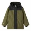 NAME IT Colorblock - Outdoorjas - Olive Night