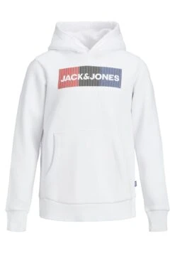 Jack & Jones Junior Jjecorp Logo- Hoodie - White -Modex Winkel c13c4fd5434a4753a7f3318ee9e44341