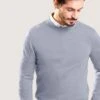 Sorrentino R Neck - Trui - Grey Blue