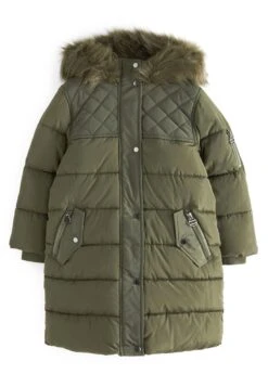 Next Long- Winterjas - Khaki Green -Modex Winkel c49b65fea9664872aafbd81862876482