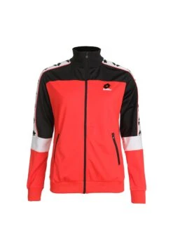 Lotto Ath - Sweater Met Rits - Red Fluo/All Black