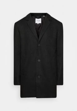 Jack & Jones Jjtoby Coat - Halflange Jas - Black -Modex Winkel c74742ba24534557b1b0bd70725c186f