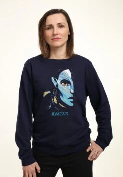 Henry Tiger Avatar 2 Half Face - Sweater - Navy Blue