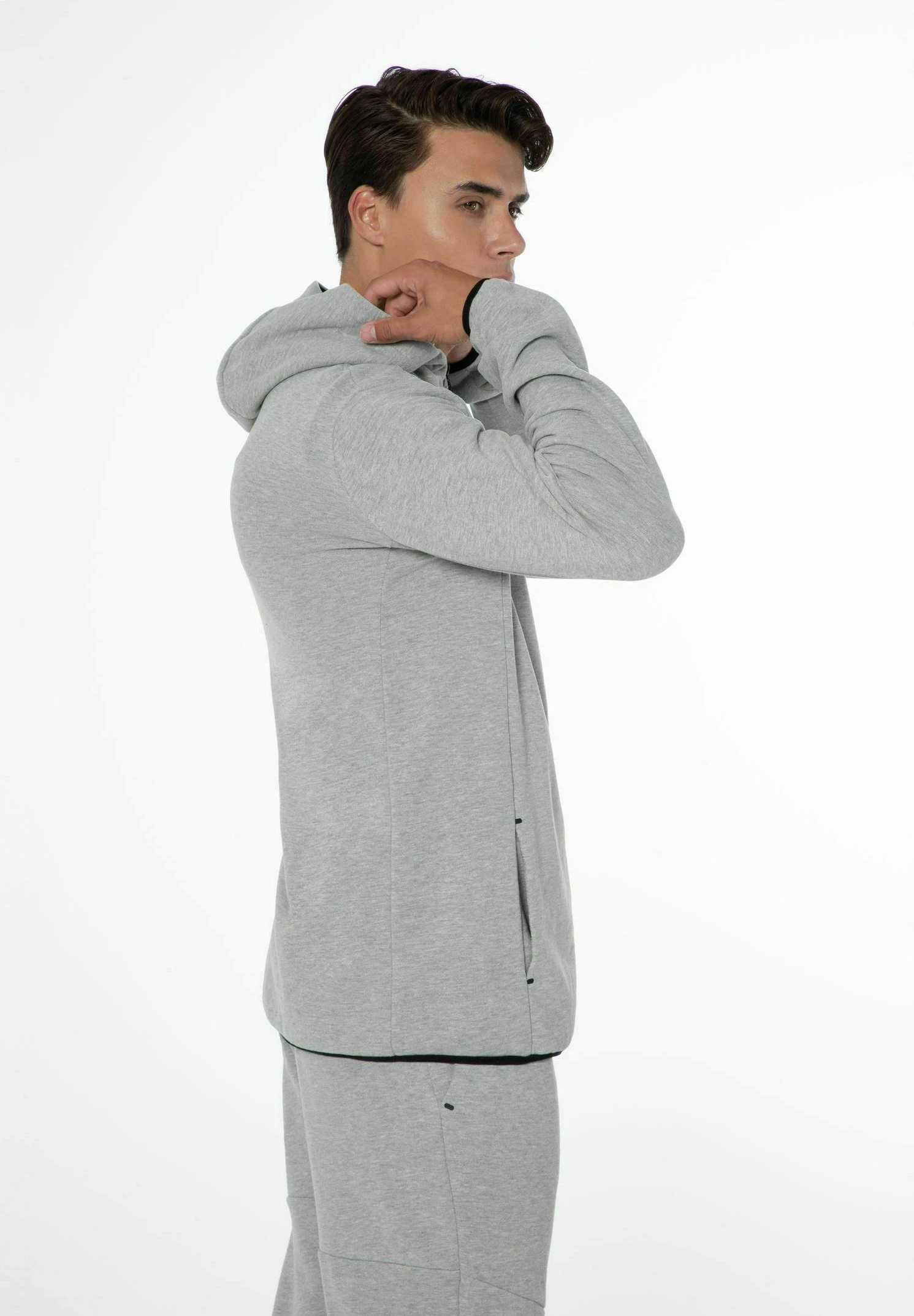 Sweater Met Rits - Dark Grey Melee 5 Sweater Met Rits - Dark Grey Melee - Afbeelding 5