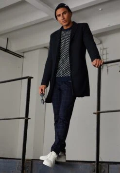 Only & Sons Onsjulian King Coat - Mantel - Night Sky Melange -Modex Winkel c9db046914854f65a991edee46871991