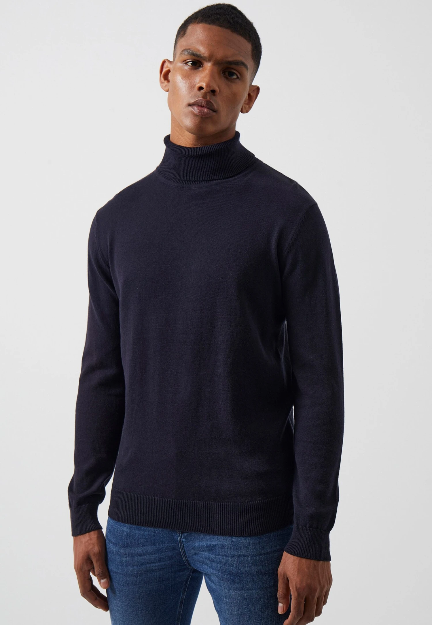 French Connection Roll Neck - Trui - Dark Navy 1 French Connection Roll Neck - Trui - Dark Navy