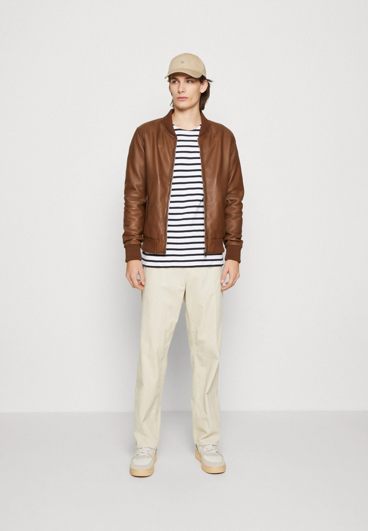 SERGE PARIENTE Bonbon - Leren Jas - Tobacco 2 SERGE PARIENTE Bonbon - Leren Jas - Tobacco - Afbeelding 2