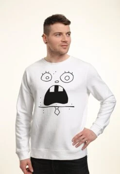 Henry Tiger Spongebob Squarepants Doodlebob Face Tee - Sweater - White -Modex Winkel cc96c34dd07b4e8da26f5192f8347e48