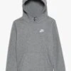 Nike Sportswear B Nsw Po Club - Hoodie - Carbon Heather/White