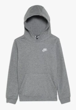 Nike Sportswear B Nsw Po Club - Hoodie - Carbon Heather/White