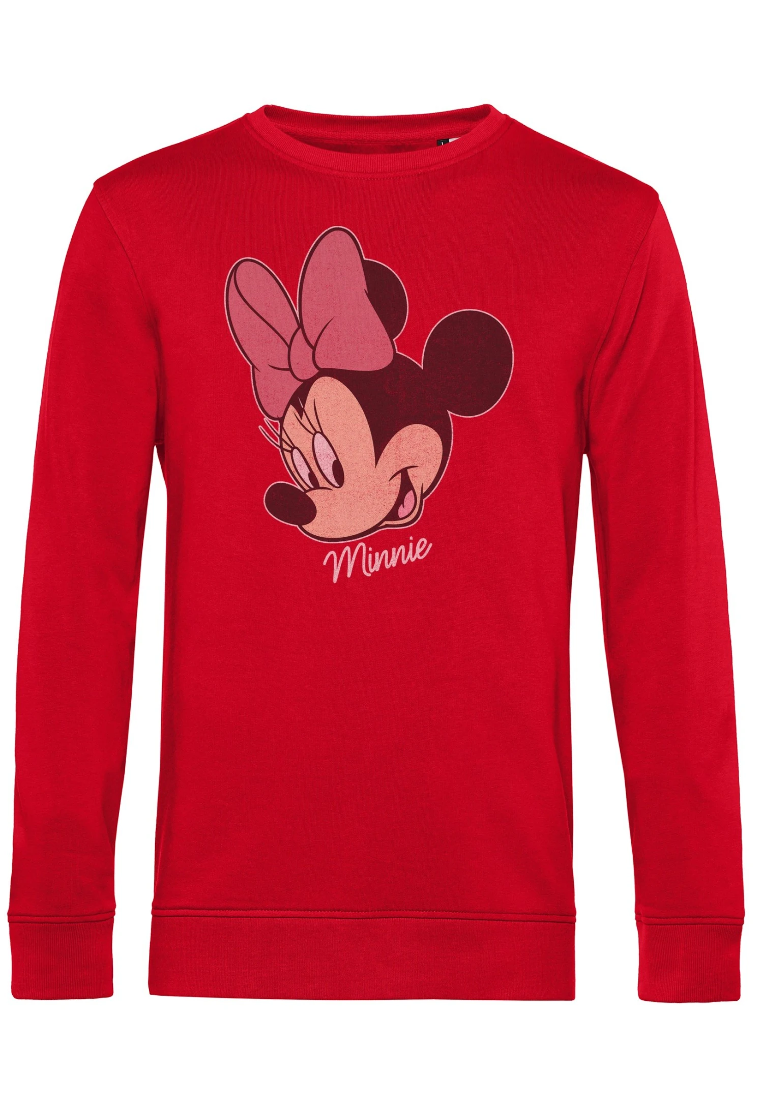 Disney Mickey Classic Minnie Big Face Distressed - Sweater - Red 4 Disney Mickey Classic Minnie Big Face Distressed - Sweater - Red - Afbeelding 4