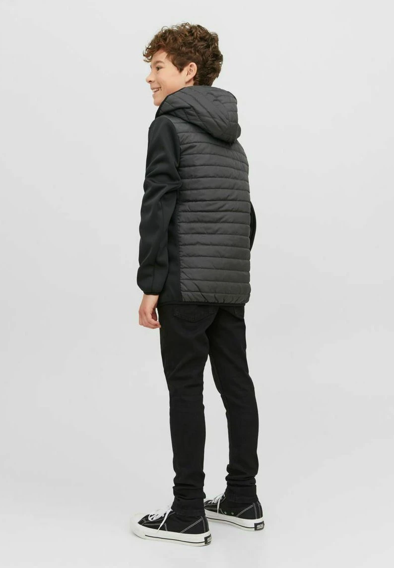 Jack & Jones Junior Quilted Noos- Winterjas - Asphalt 3 Jack & Jones Junior Quilted Noos- Winterjas - Asphalt - Afbeelding 3