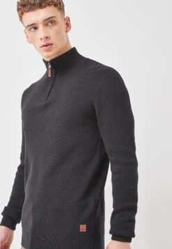 Next Premium Zip Neck- Trui - Black -Modex Winkel cedd08606fb243abbedfae0f6c986b6a