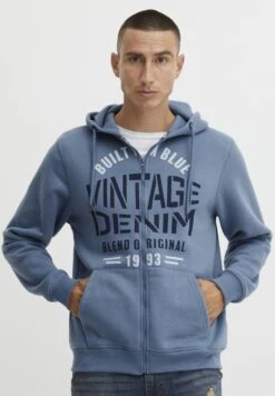 Blend Sweater Met Rits - Copen Blue