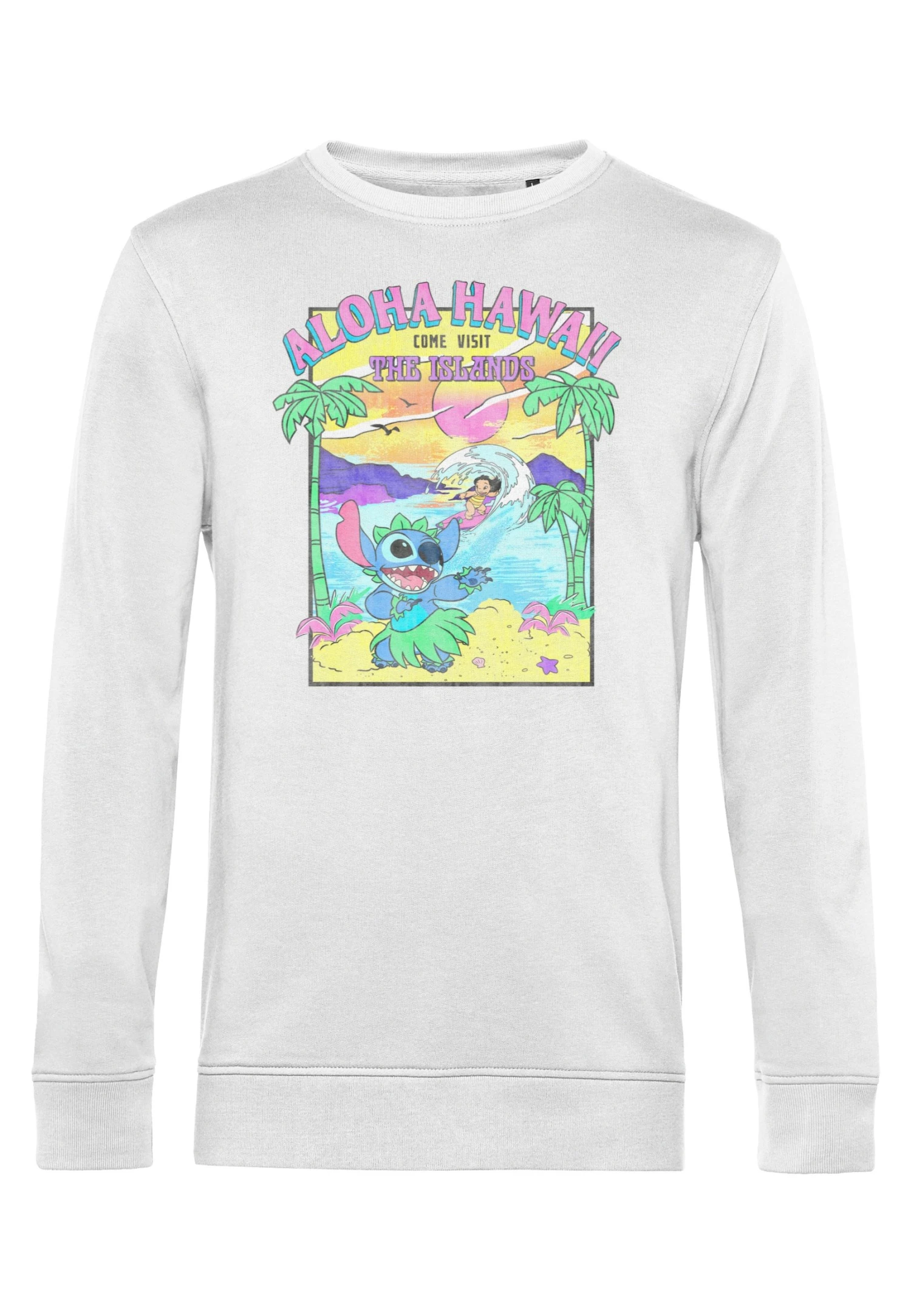 Disney Lilo Stitch Visit The Islands - Sweater - White 4 Disney Lilo Stitch Visit The Islands - Sweater - White - Afbeelding 4