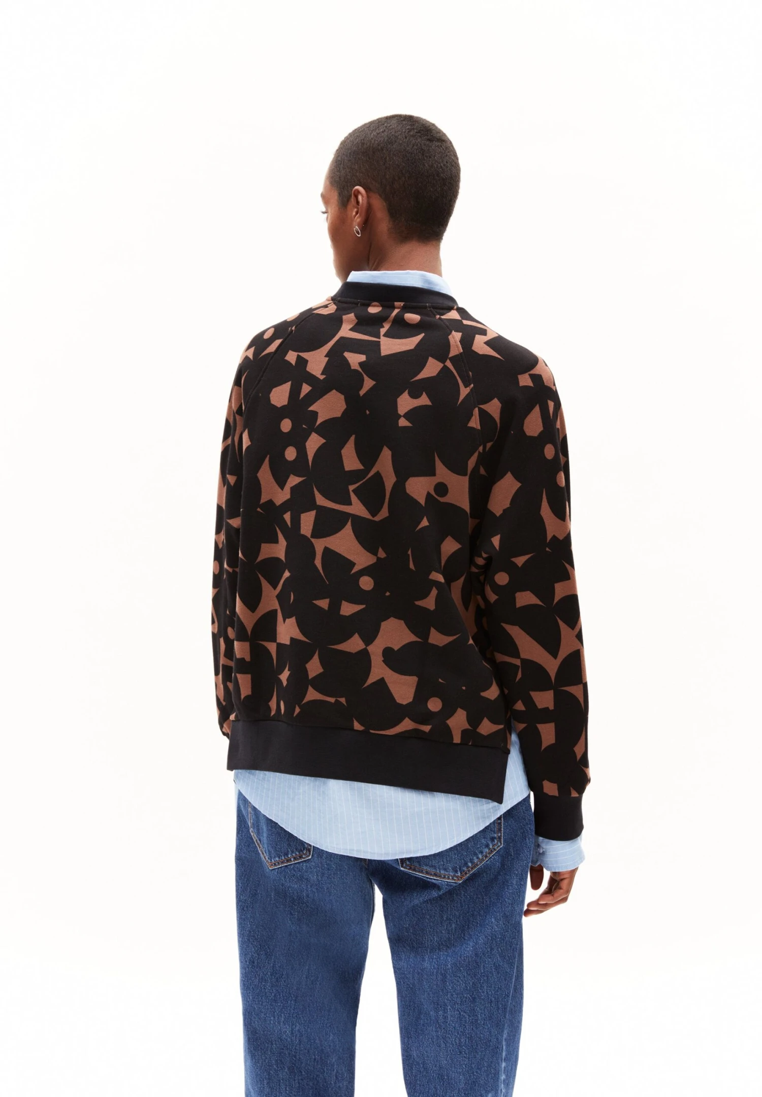 Armedangels Giovanna Abstract - Sweater - Deep Brown 6 Armedangels Giovanna Abstract - Sweater - Deep Brown - Afbeelding 6