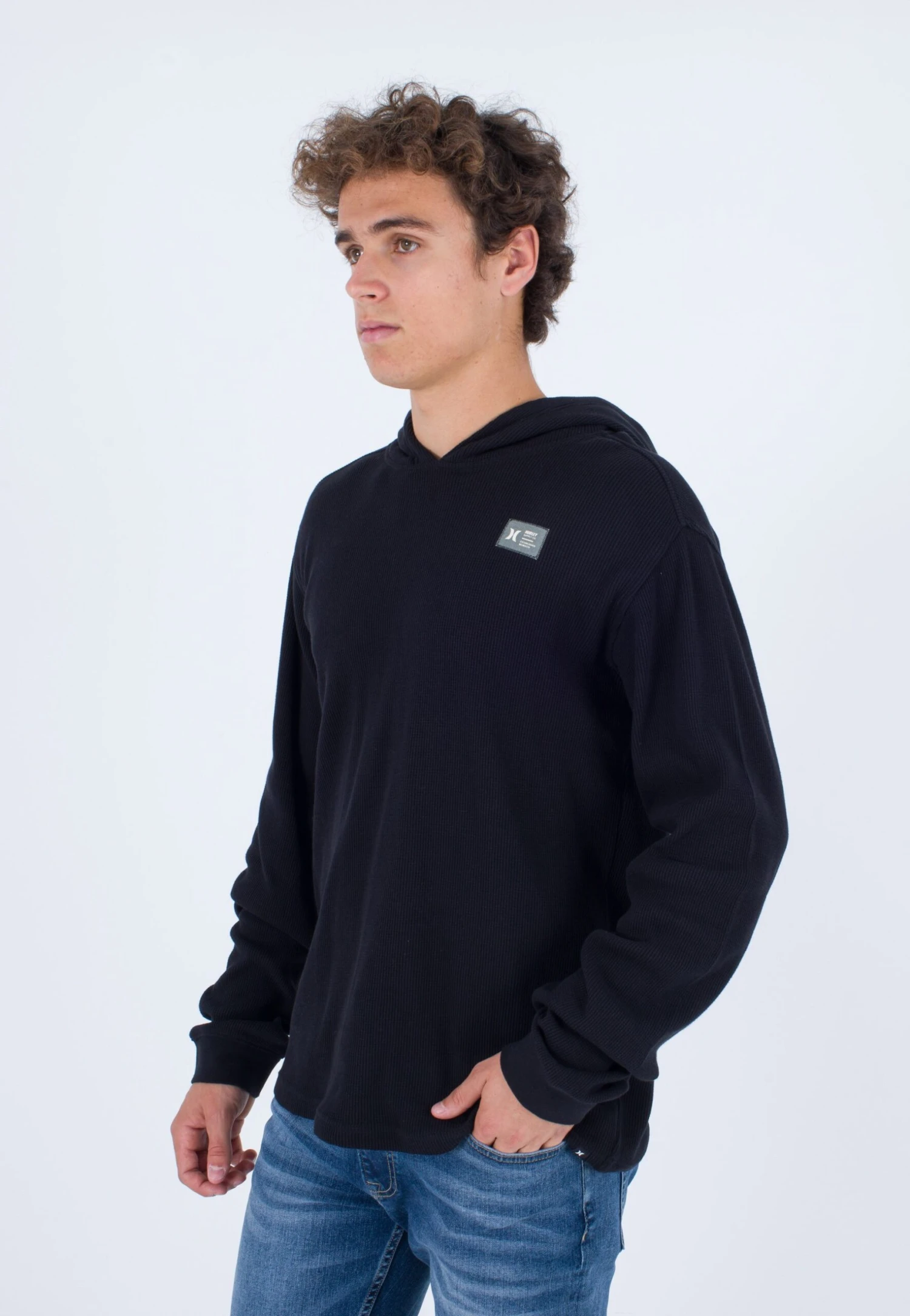 HURLEY Waffle - Hoodie - Black 5 HURLEY Waffle - Hoodie - Black - Afbeelding 5