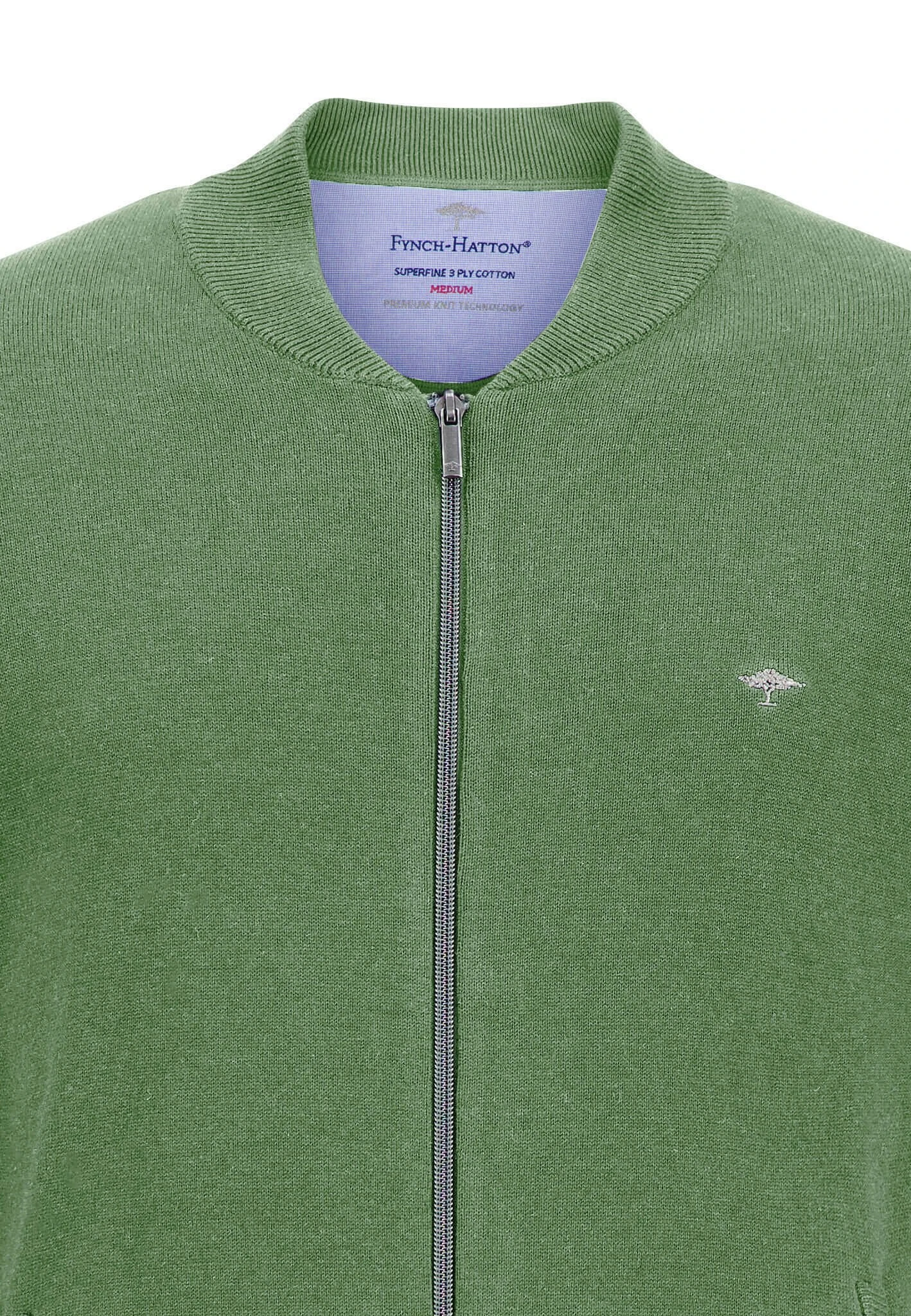 FYNCH-HATTON Zip- Vest - Spring Green 3 FYNCH-HATTON Zip- Vest - Spring Green - Afbeelding 3