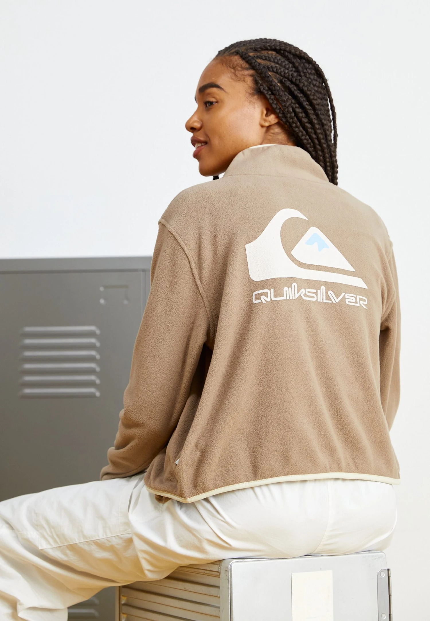 Quiksilver Screen - Fleecejas - Fossil 1 Quiksilver Screen - Fleecejas - Fossil