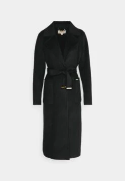MICHAEL Michael Kors Belted Wrap Style Face Coat - Mantel - Black -Modex Winkel d60c9f29809b42668cda2a4bf639f802