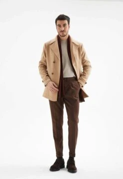 Halflange Jas - Camel -Modex Winkel d63b68d290da4a7992441b21cd1516f0