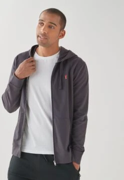 Next Lightweight - Sweater Met Rits - Grey