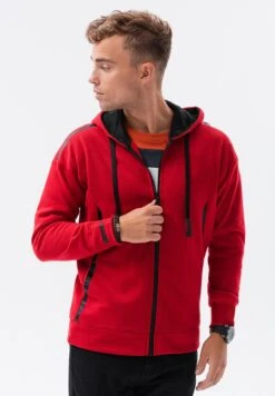 Sweater Met Rits - Red