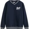 Gant Usa LsV-Neck - Sweater - Evening Blue