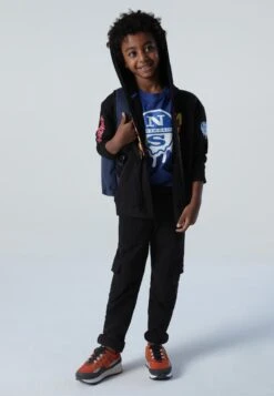 North Sails With Slogan - Sweater Met Rits - Black