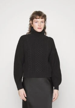 Selected Femme Slfbirtha Rollneck - Trui - Black