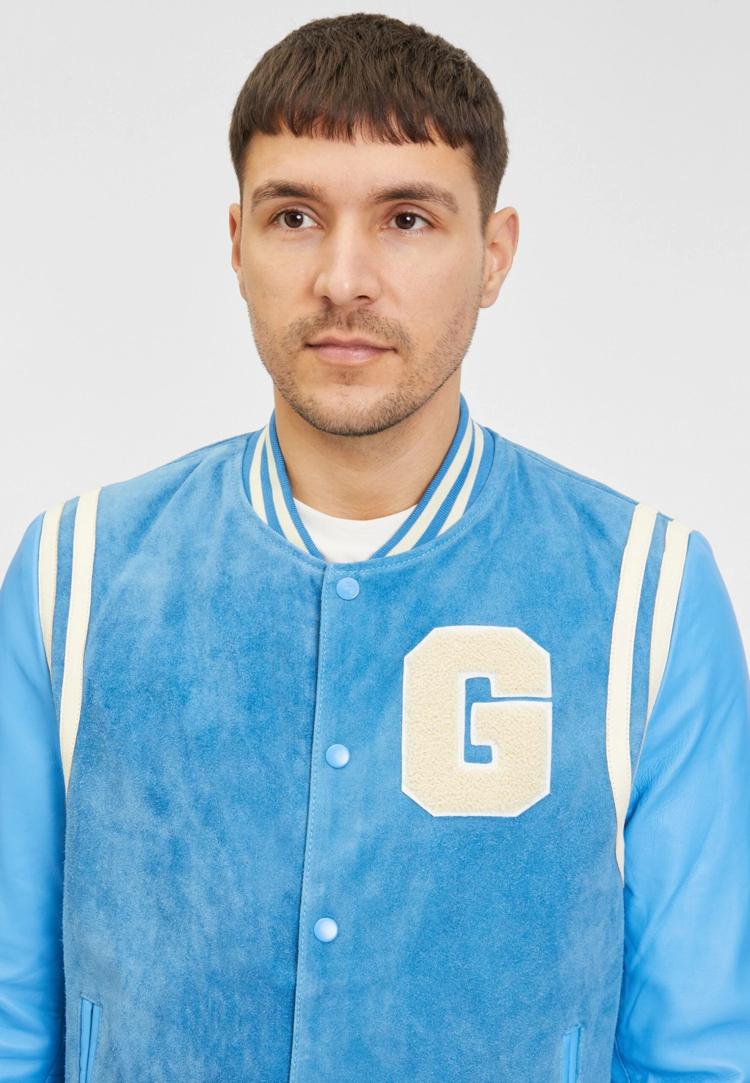 Goosecraft Gc Melrose - Leren Jas - Blaugrau 4 Goosecraft Gc Melrose - Leren Jas - Blaugrau - Afbeelding 4