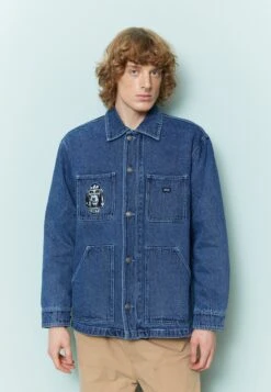 Obey Clothing Hymn Jacket - Halflange Jas - Stone Wash Indigo