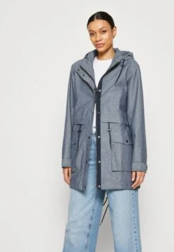 Thought The Chambray Waterproof Jacket - Parka - Blue -Modex Winkel ddcfe5cf3f7c495386400ee3dc8038d8