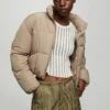 PULL & BEAR Puffer - Winterjas - Camel