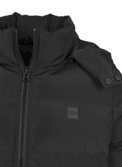URBAN CLASSICS Hooded Puffer - Winterjas - Black -Modex Winkel e03ae1289461440096b1e69b4835d459