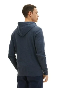 Tom Tailor Basic- Sweater Met Rits - Sky Captain Blue White Melange -Modex Winkel e07f8b1fc0e54f14a95394aec6db9539