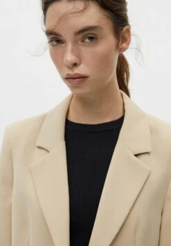 PULL & BEAR With Lapel Collar - Blazer - Beige -Modex Winkel e0f535c0074c44e999c541eeac3bbfb5