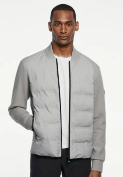 Hackett London Hs Quilt Fz - Bomberjacks - Silver Grey