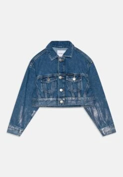 Calvin Klein Jeans Degrade Foil - Spijkerjas - Silver/Mid Blue