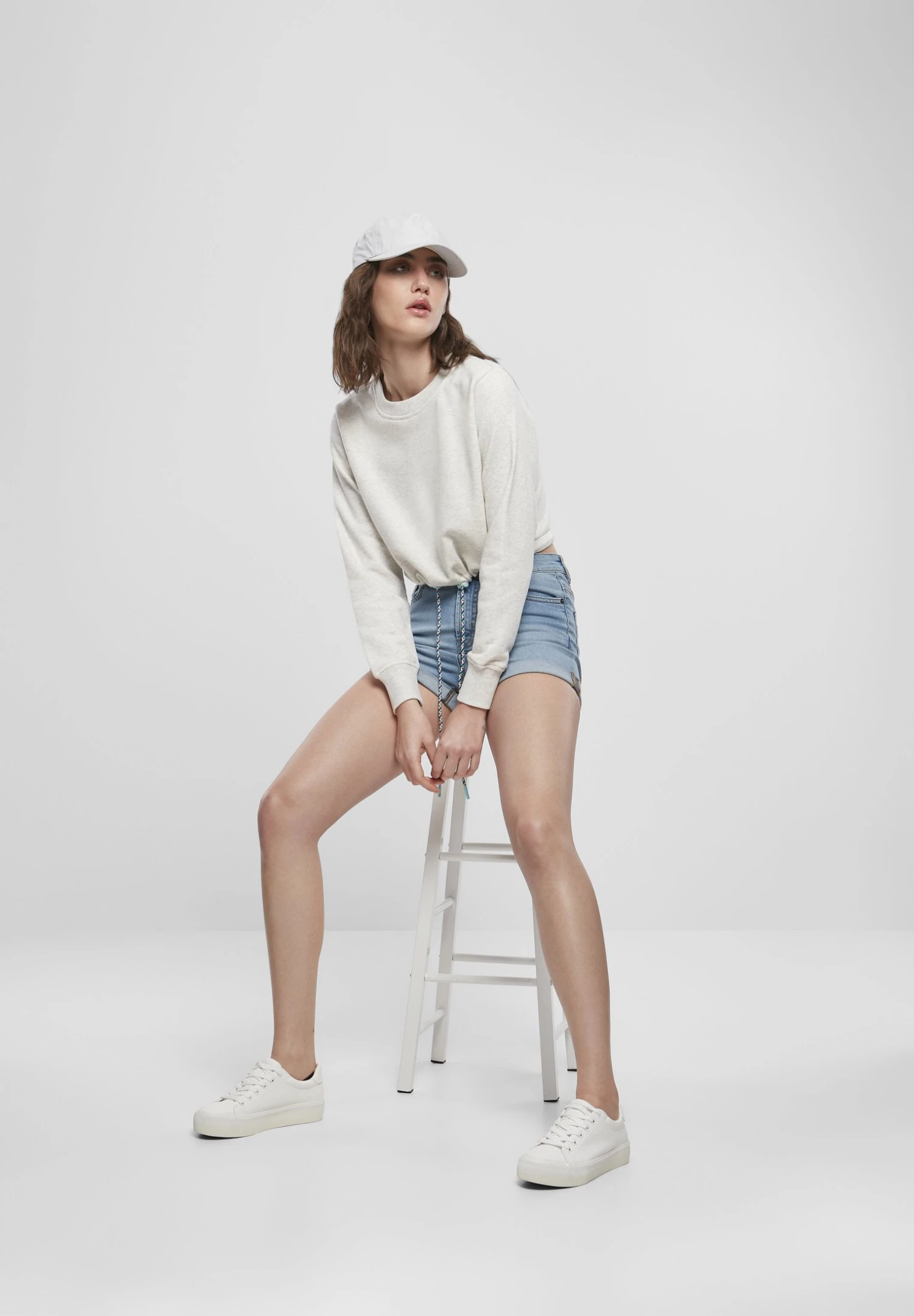 URBAN CLASSICS Sweater - Lightgrey 2 URBAN CLASSICS Sweater - Lightgrey - Afbeelding 2