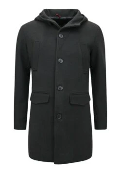 Halflange Jas - Zwart