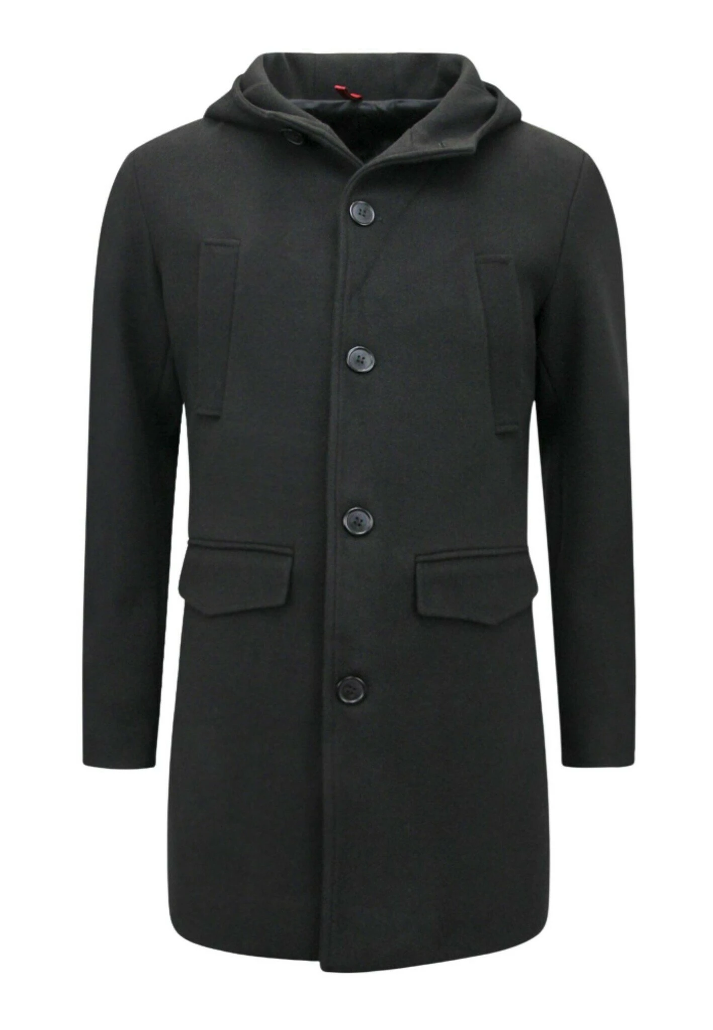 Halflange Jas - Zwart 1 Halflange Jas - Zwart