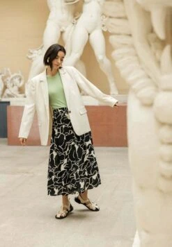 Fransa Milena - Halflange Jas - Birch