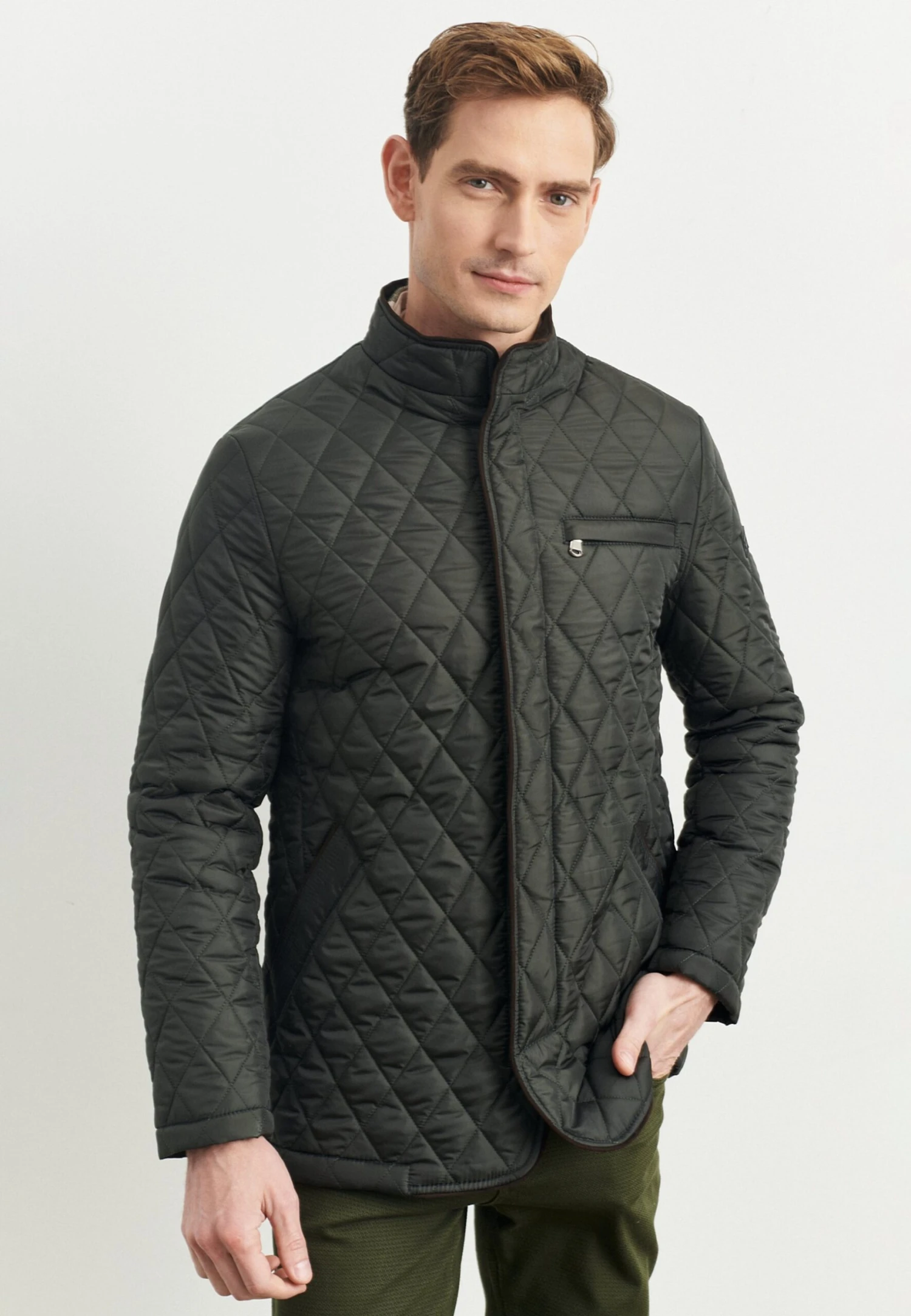 Standard Fit Plain - Jas - Khaki 1 Standard Fit Plain - Jas - Khaki