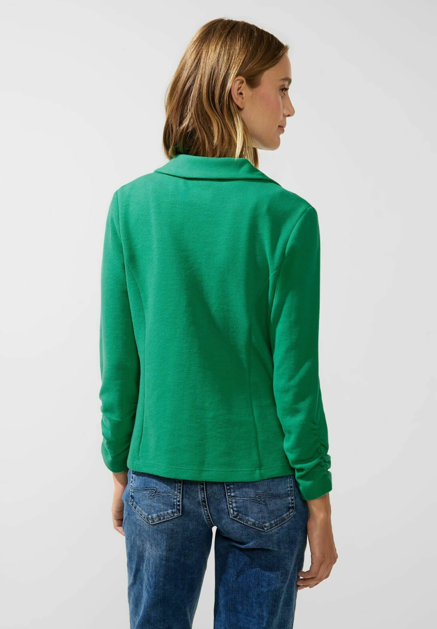 STREET ONE Mit Raffungen - Blazer - Grün 3 STREET ONE Mit Raffungen - Blazer - Grün - Afbeelding 3