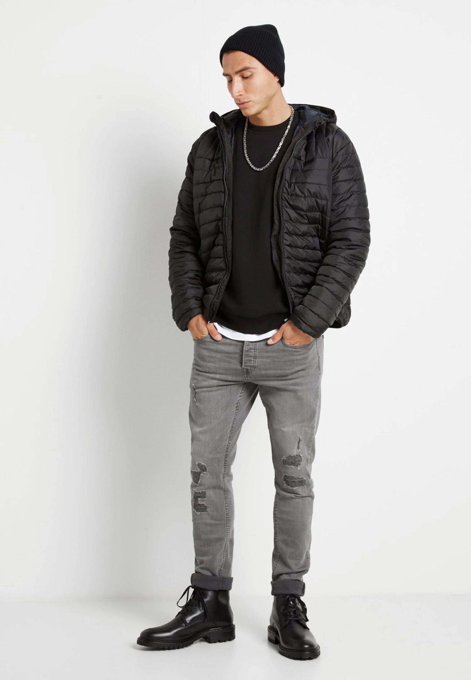 Only & Sons Onsceres Life Crew Neck - Sweater - Black 2 Only & Sons Onsceres Life Crew Neck - Sweater - Black - Afbeelding 2