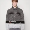 Karl Lagerfeld Jeans Relaxed Paint Logo - Spijkerjas - Washed Grey