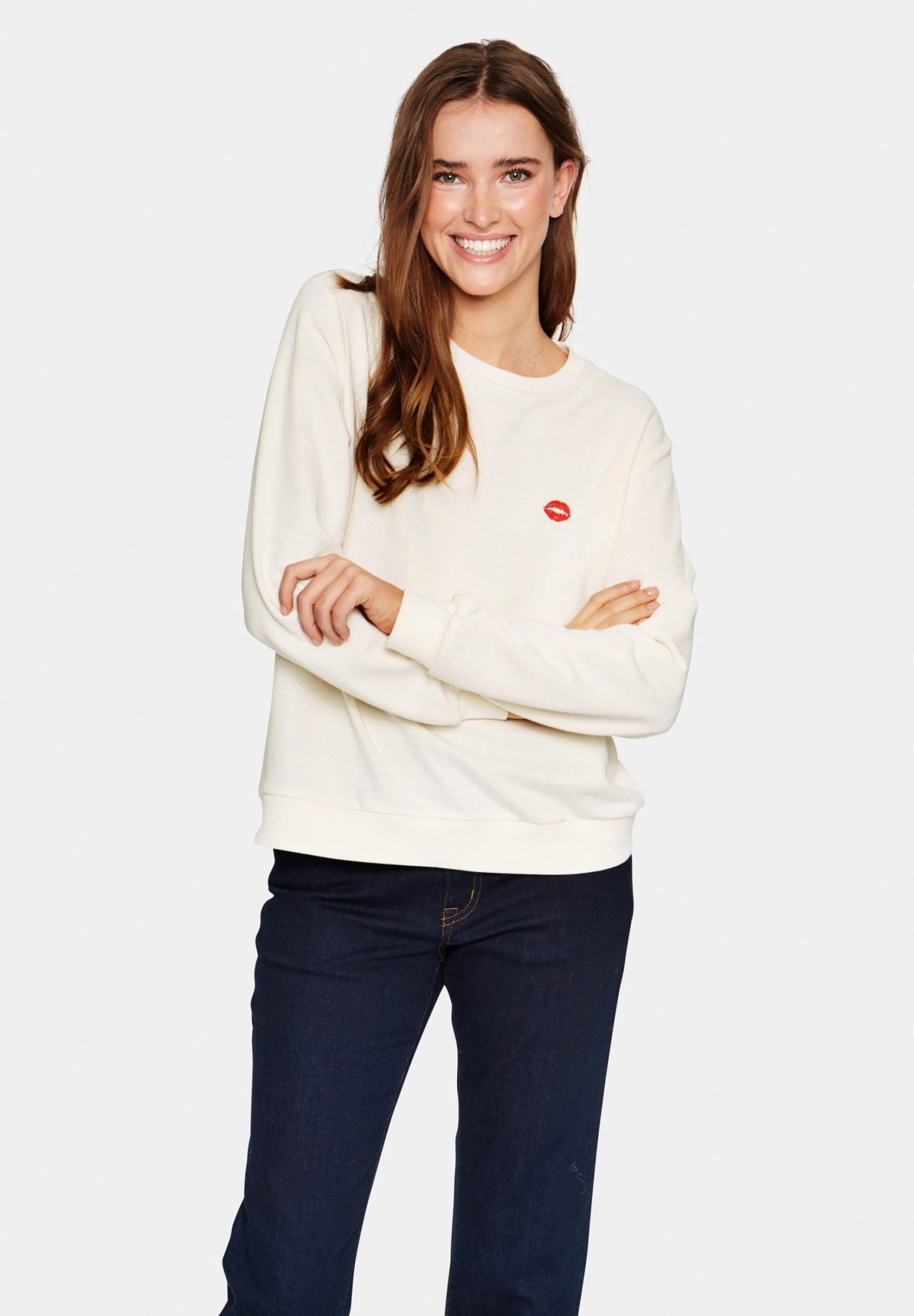 Saint Tropez Tesssz - Sweater - Ice 1 Saint Tropez Tesssz - Sweater - Ice